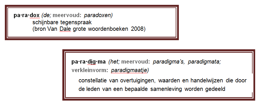 paradox paradigma definitie