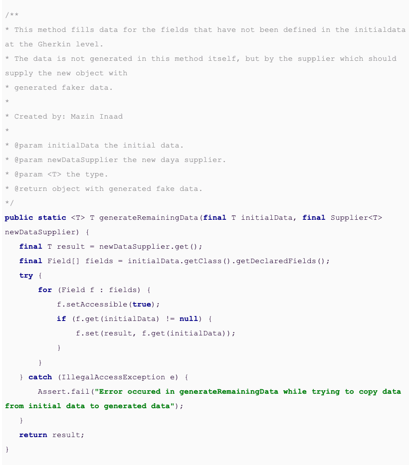 code snippet explaining cucumber data tables in java